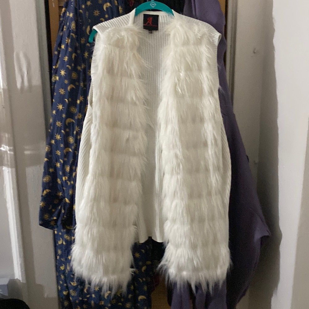 Faux fur vest